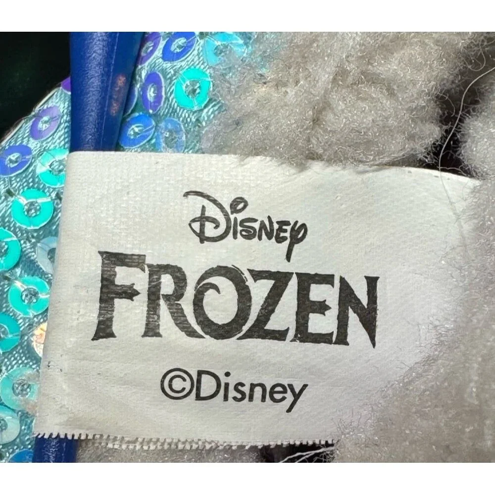 DISNEY Frozen Elsa Olaf Sequin Winter Boots Girls Size 9 - 10 (Bx 5)